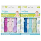 Wholesale - 3pk PREMIA ASST SILICONE DIPPING SPOONS 2-ASST SETS C/P 36, UPC: 810002208287